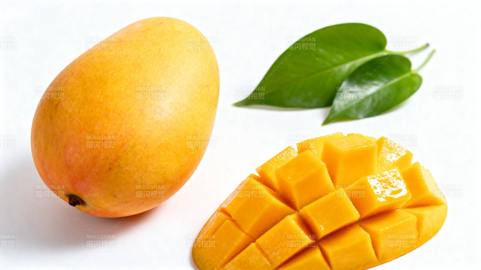 新鲜芒果切块图片