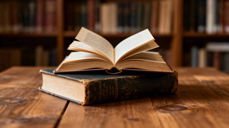 书页轻启 书香满溢图片