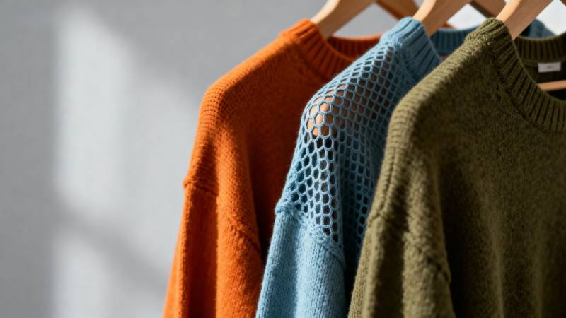 三色毛衣挂架展示图片