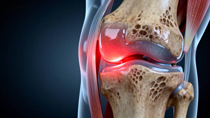 膝关节疼痛示意图图片