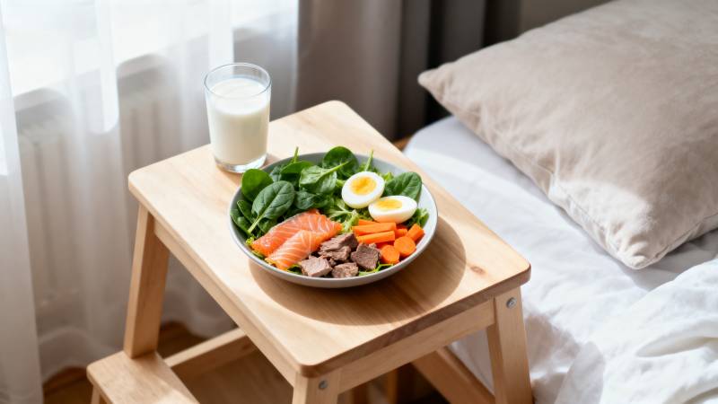 床边健康早餐图片