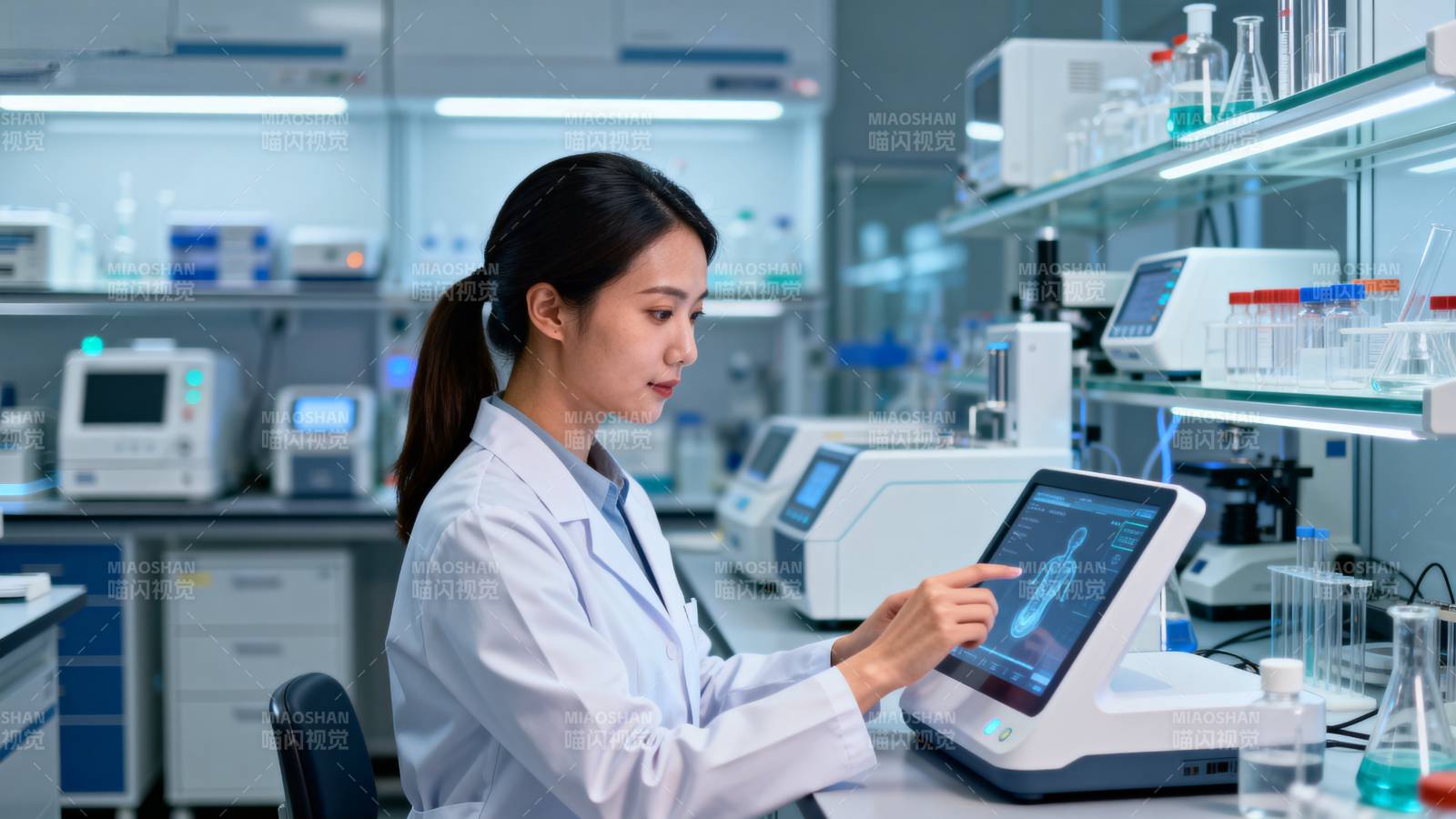 实验室科研人员工作图片