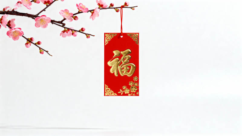 福字挂饰迎春来图片