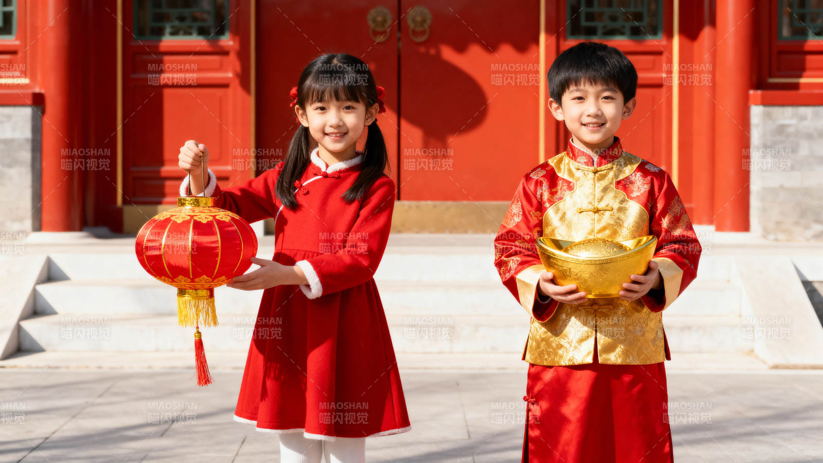 童趣迎新春图片