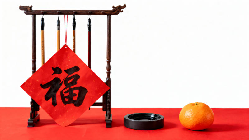 福字迎春 橙香满堂图片