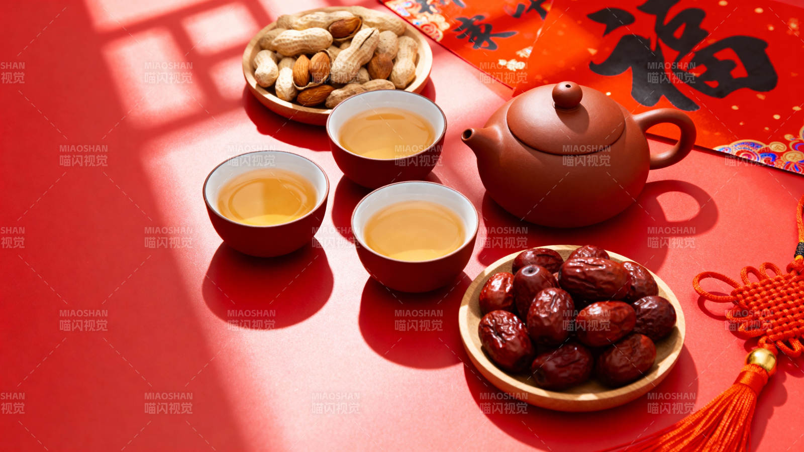 茶香年味 喜庆团圆图片