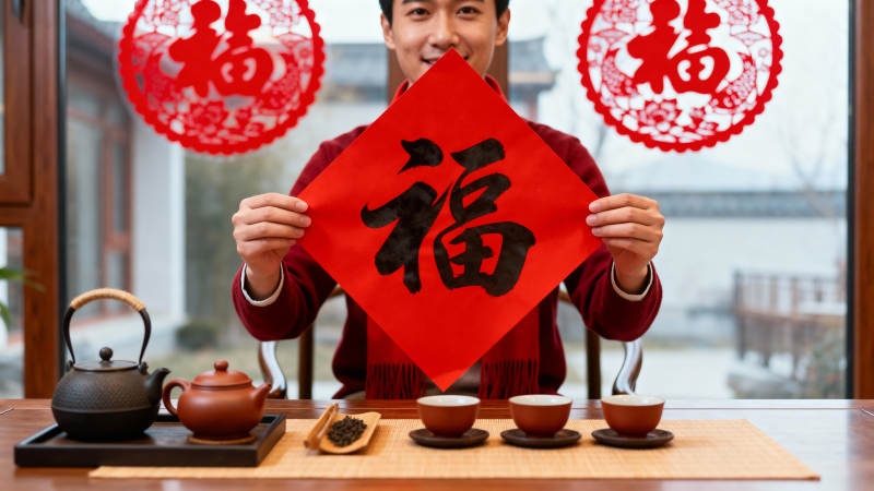 福字迎春喜庆年图片