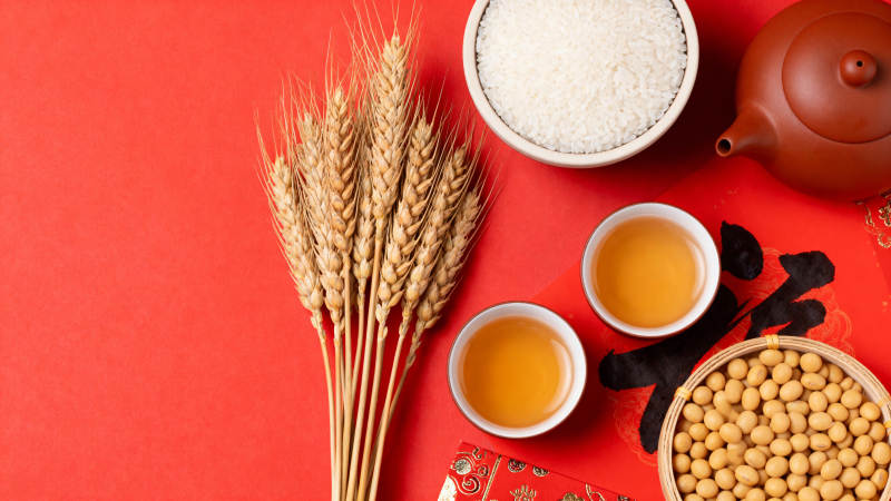 五谷丰登迎新春图片