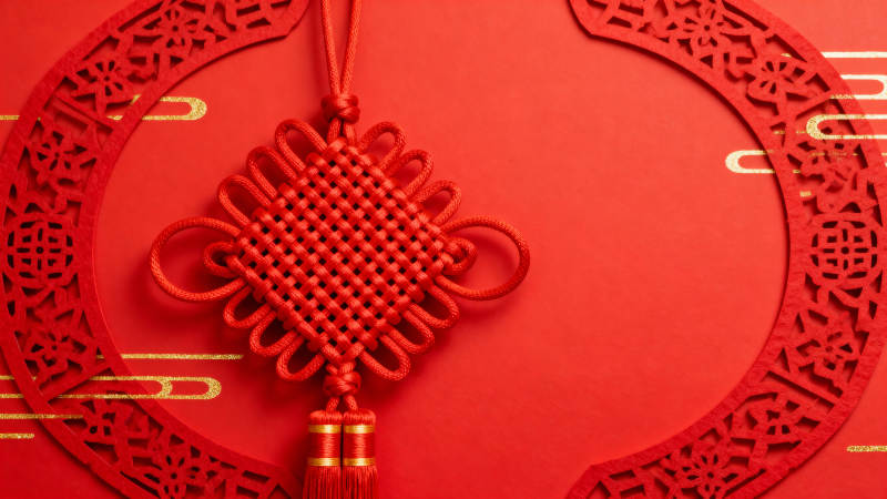 中国结迎新春图片