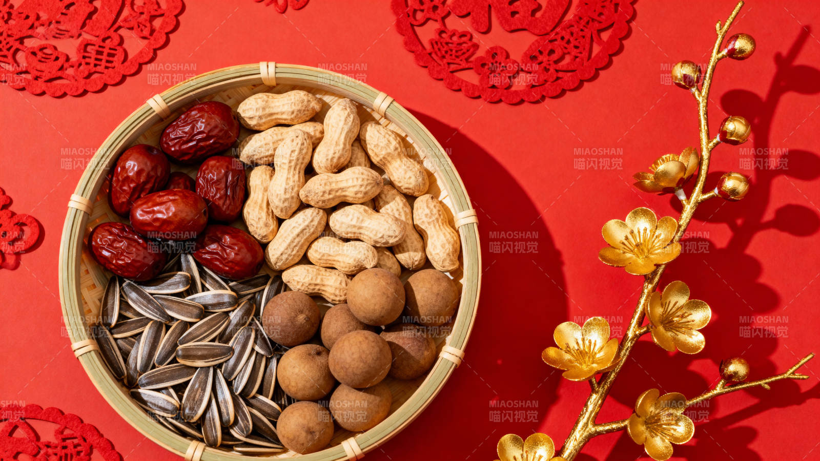 年味坚果拼盘图片