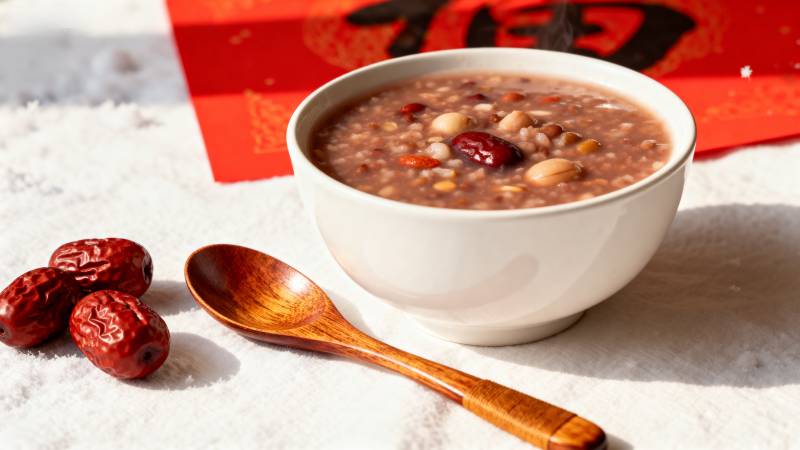 腊八粥配红枣图片