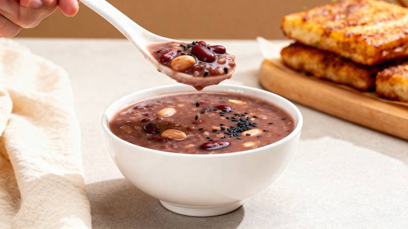 红豆汤配吐司图片