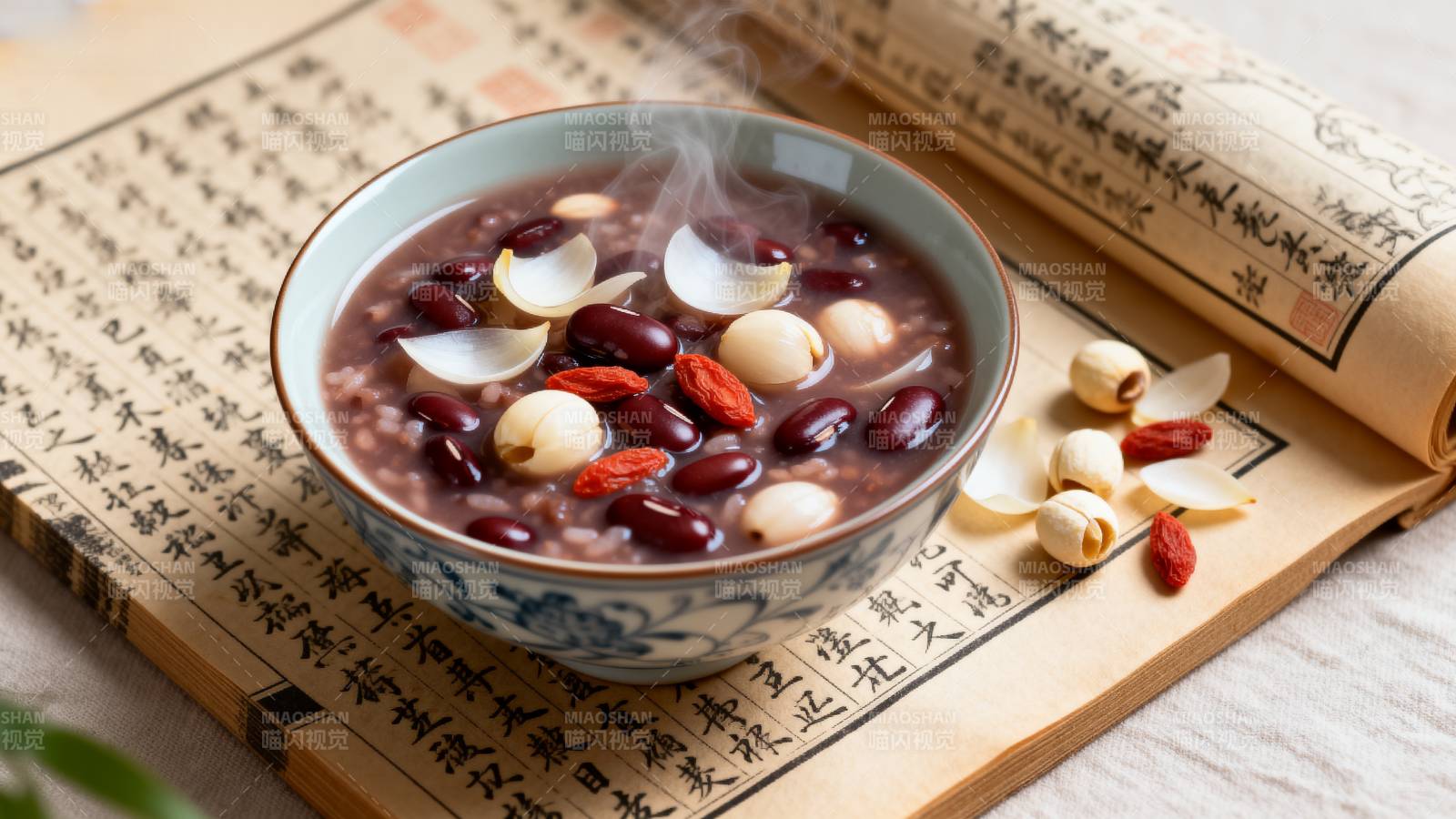 红豆莲子粥图片