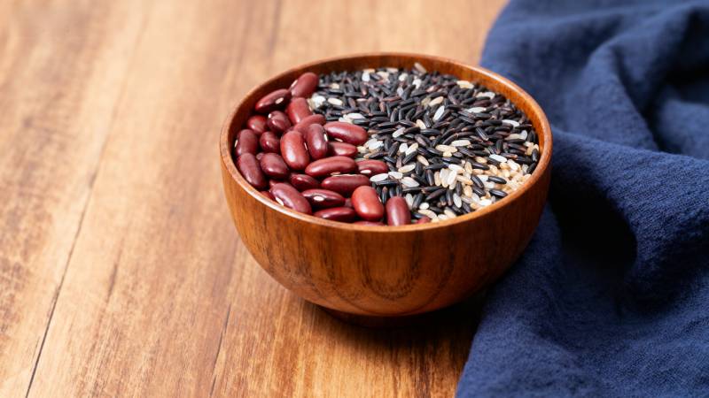 红豆黑米碗图片