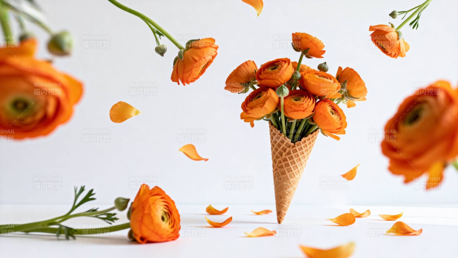 橙花冰淇淋图片