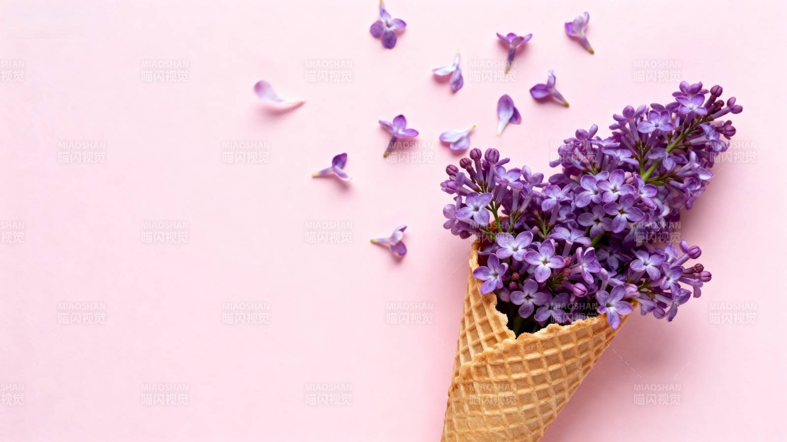 紫花冰激凌图片