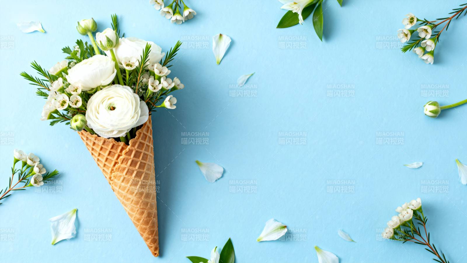 花束冰淇淋图片
