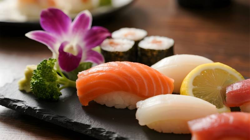 精致寿司拼盘图片