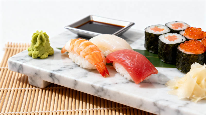 精致寿司拼盘图片