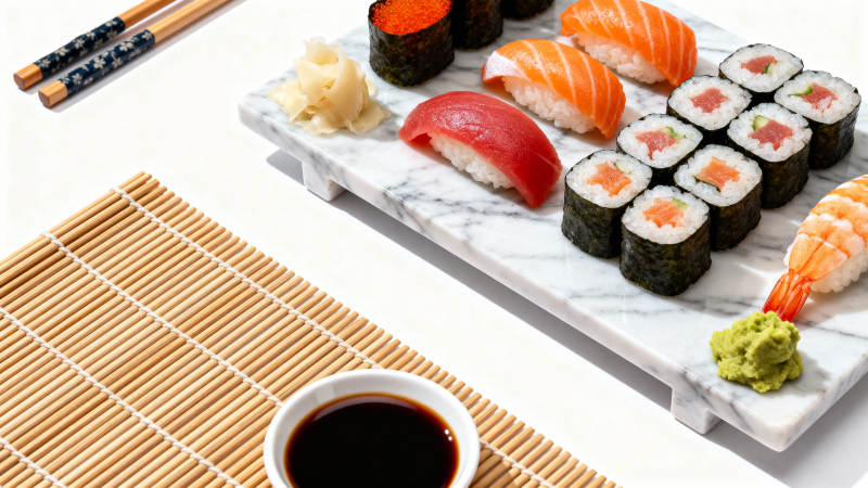 精致寿司拼盘图片