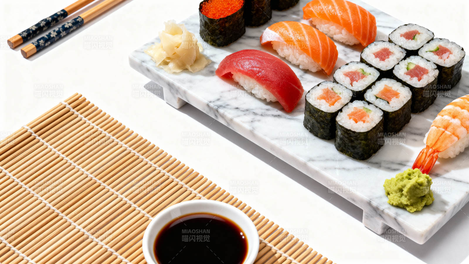 精致寿司拼盘图片