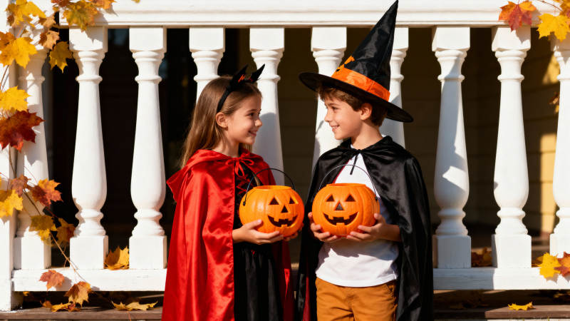 万圣节小巫师与女巫图片