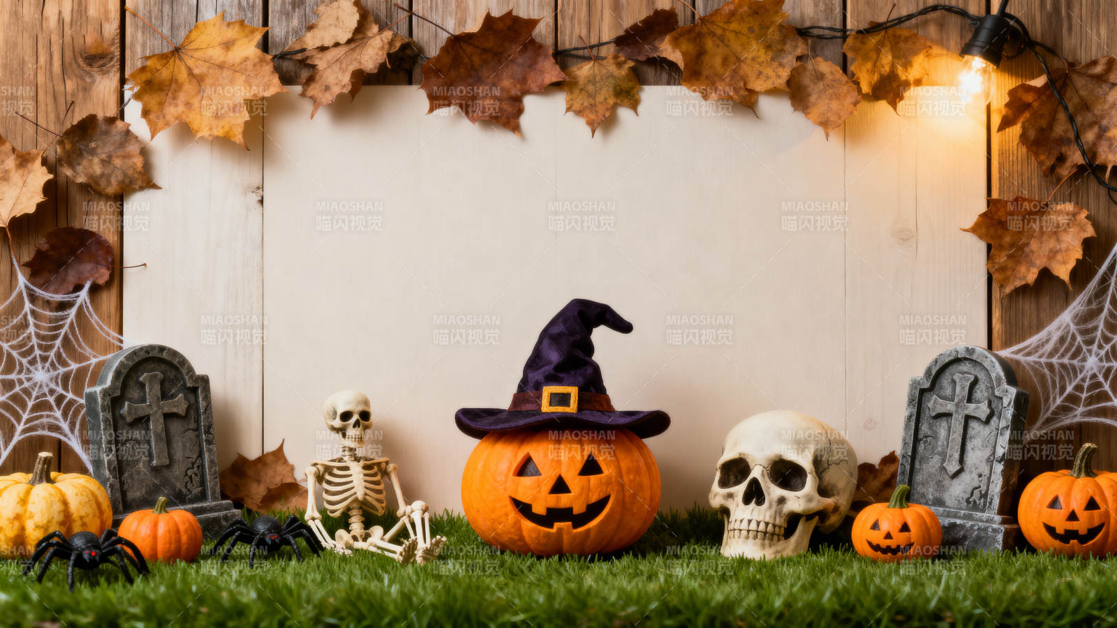 万圣节装饰场景图片