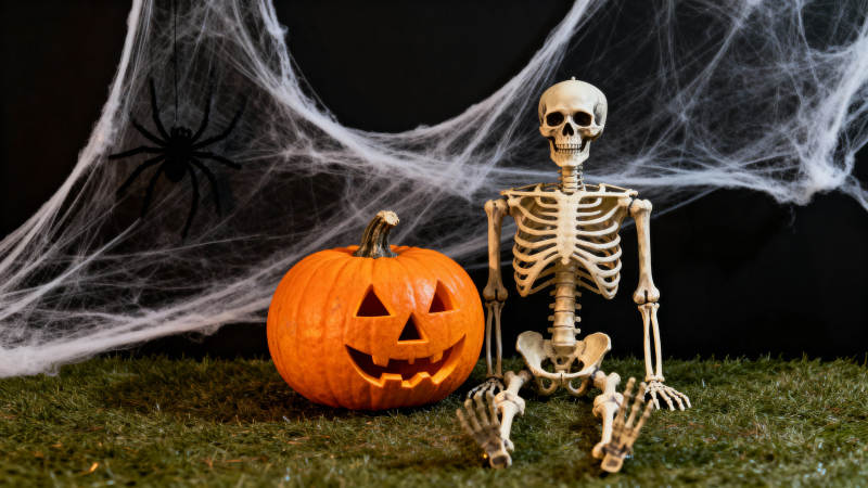 万圣节骷髅南瓜图片