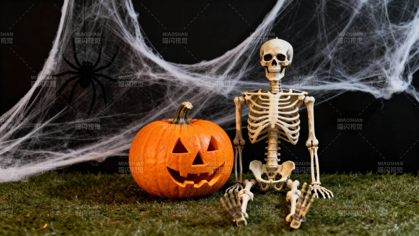 万圣节骷髅南瓜图片