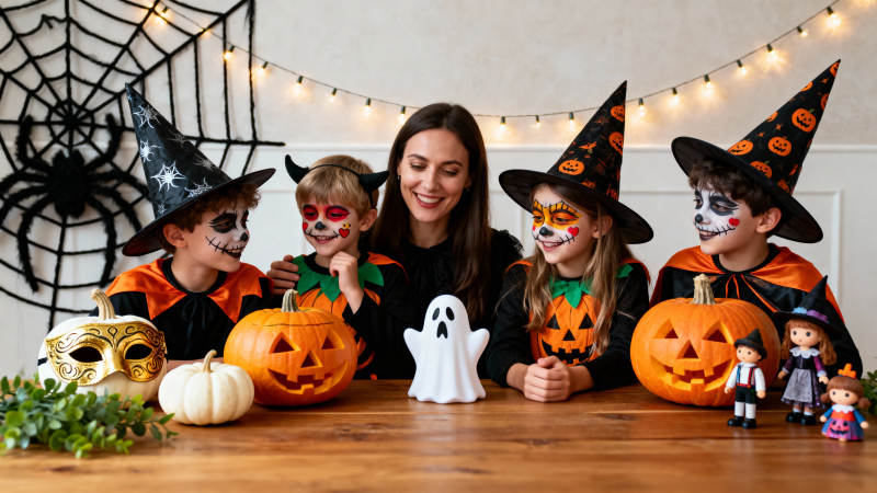 万圣节家庭欢乐时光图片