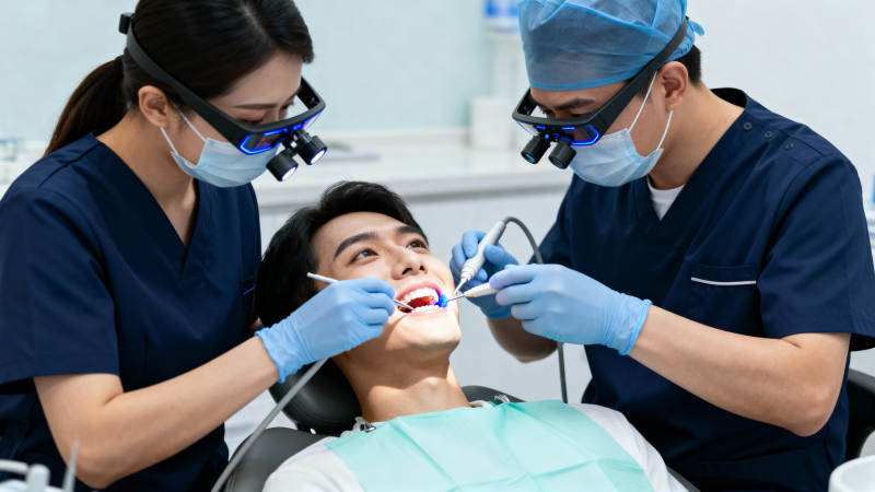 牙科诊疗现场图片