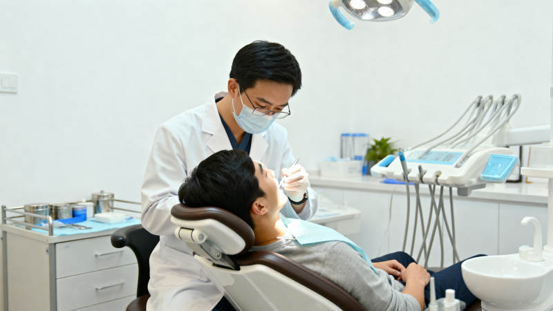 牙医诊疗中图片