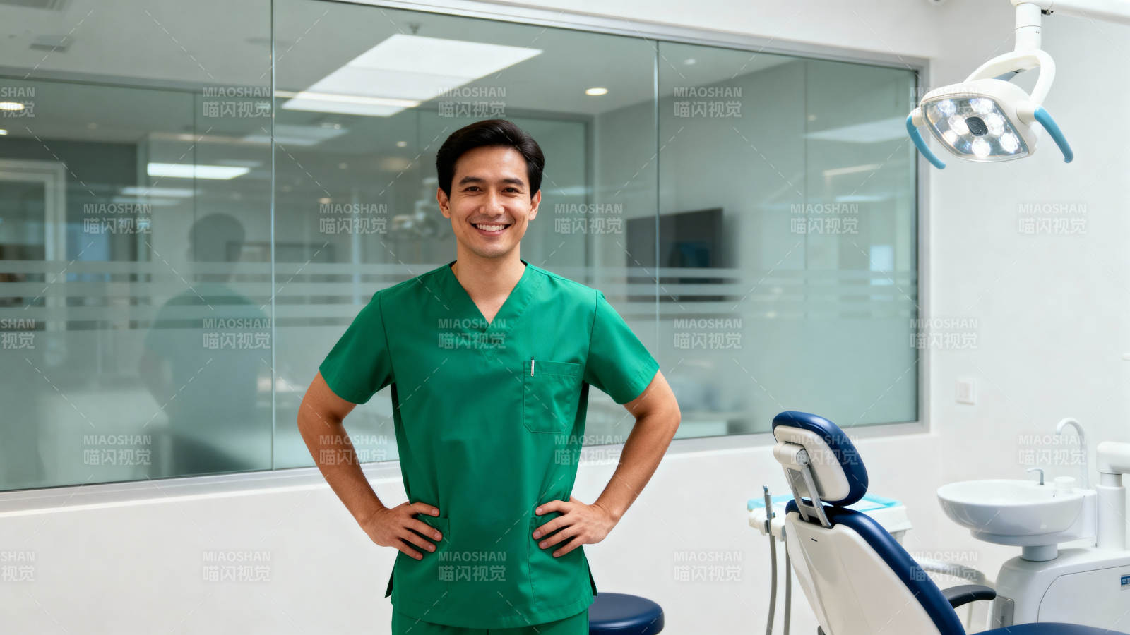 牙医微笑迎客图片