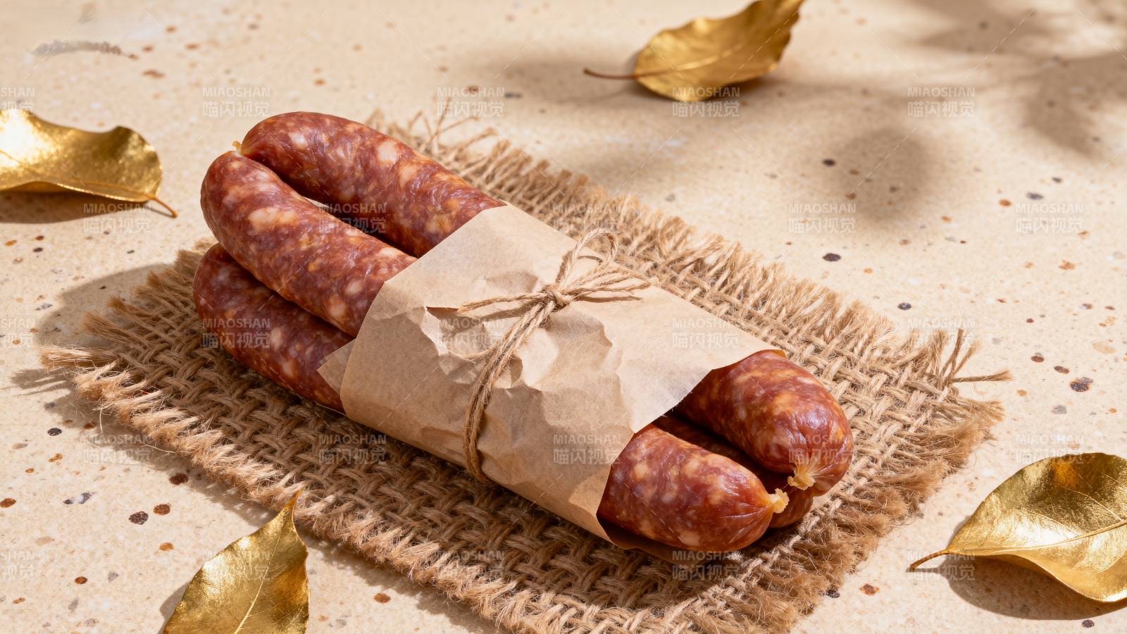 香肠秋日静物图片