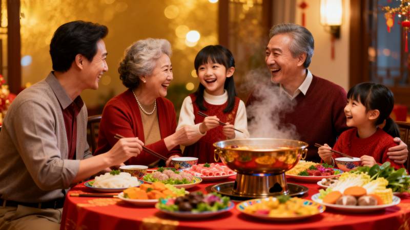 团圆饭 幸福满堂图片