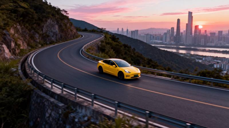 黄车驰骋山海间图片