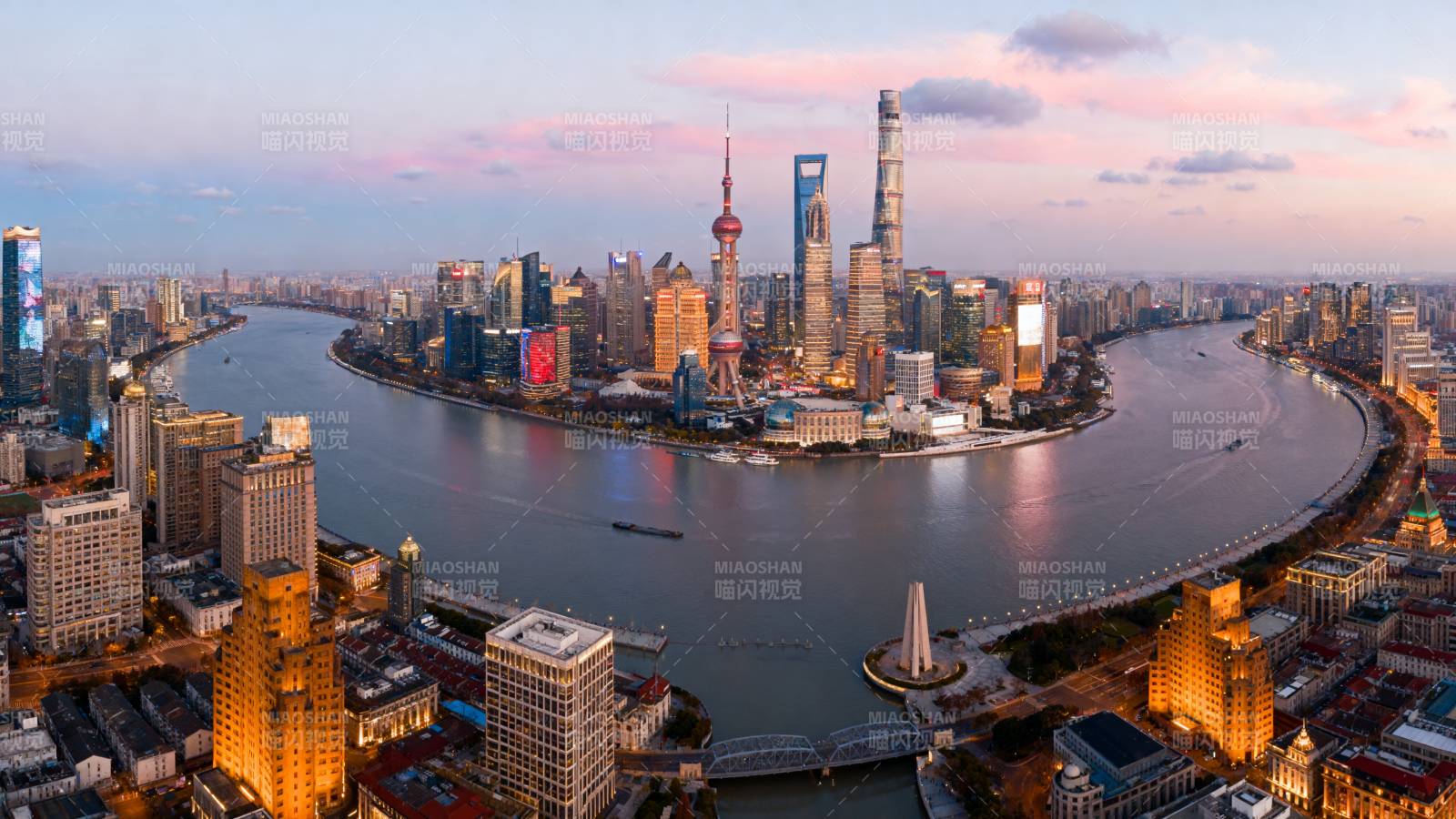 上海夜景璀璨图片