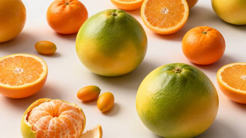 柑橘水果拼盘图片