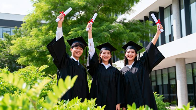 毕业欢庆时刻图片