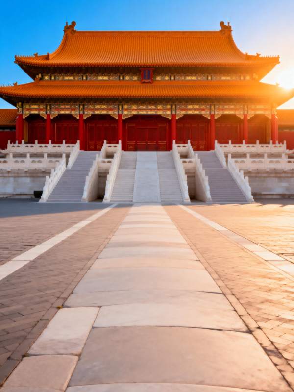 故宫金殿晨光图片