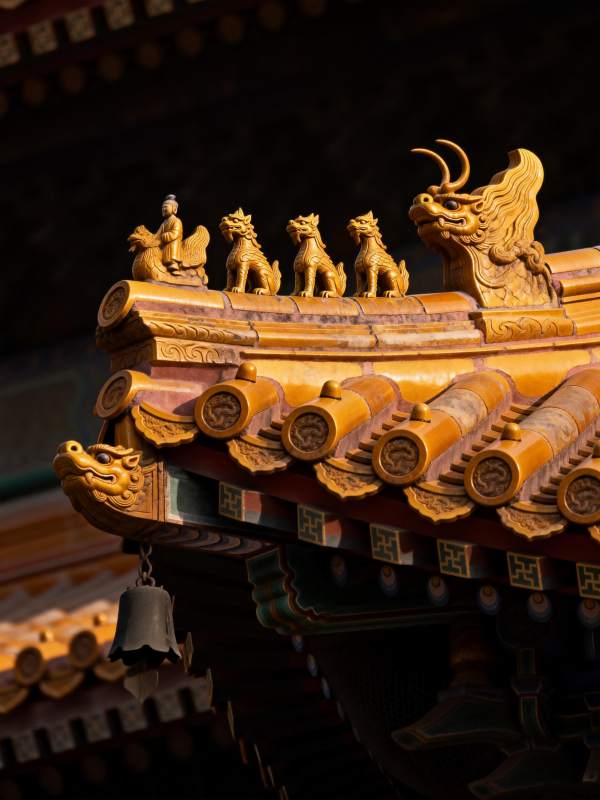 故宫屋脊神兽图片