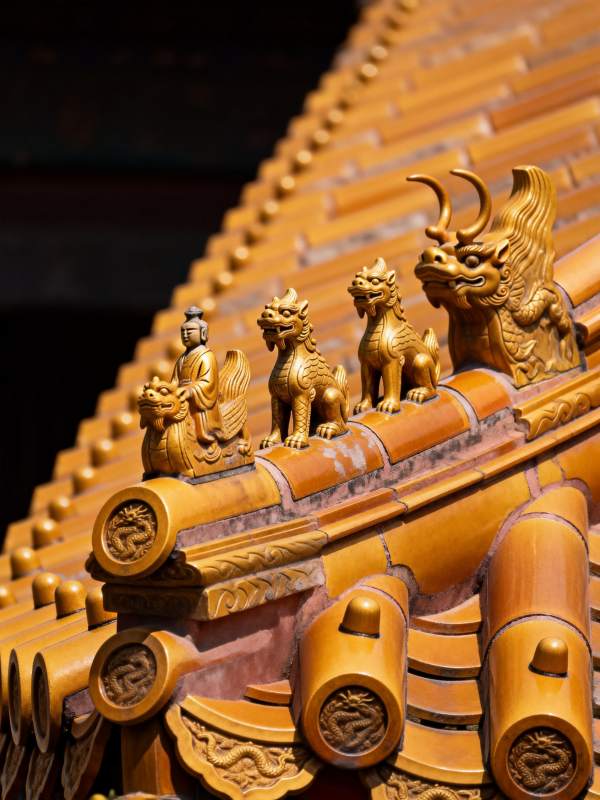 故宫屋脊神兽图片