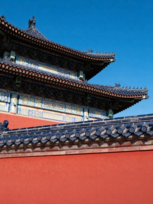故宫飞檐红墙图片