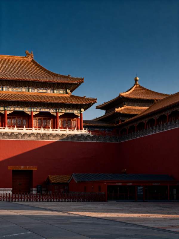 故宫红墙金瓦图片