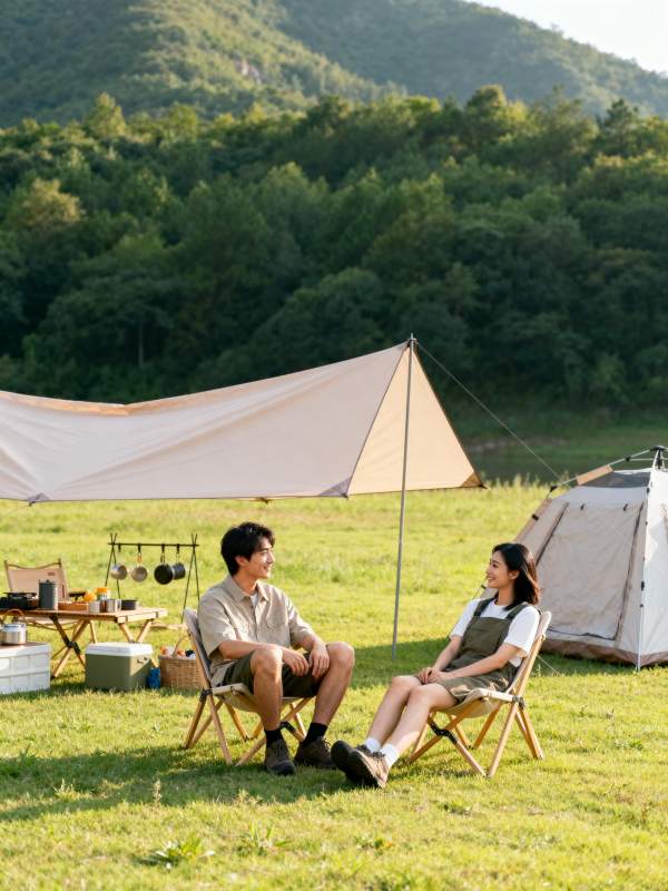 山野露营 惬意时光图片