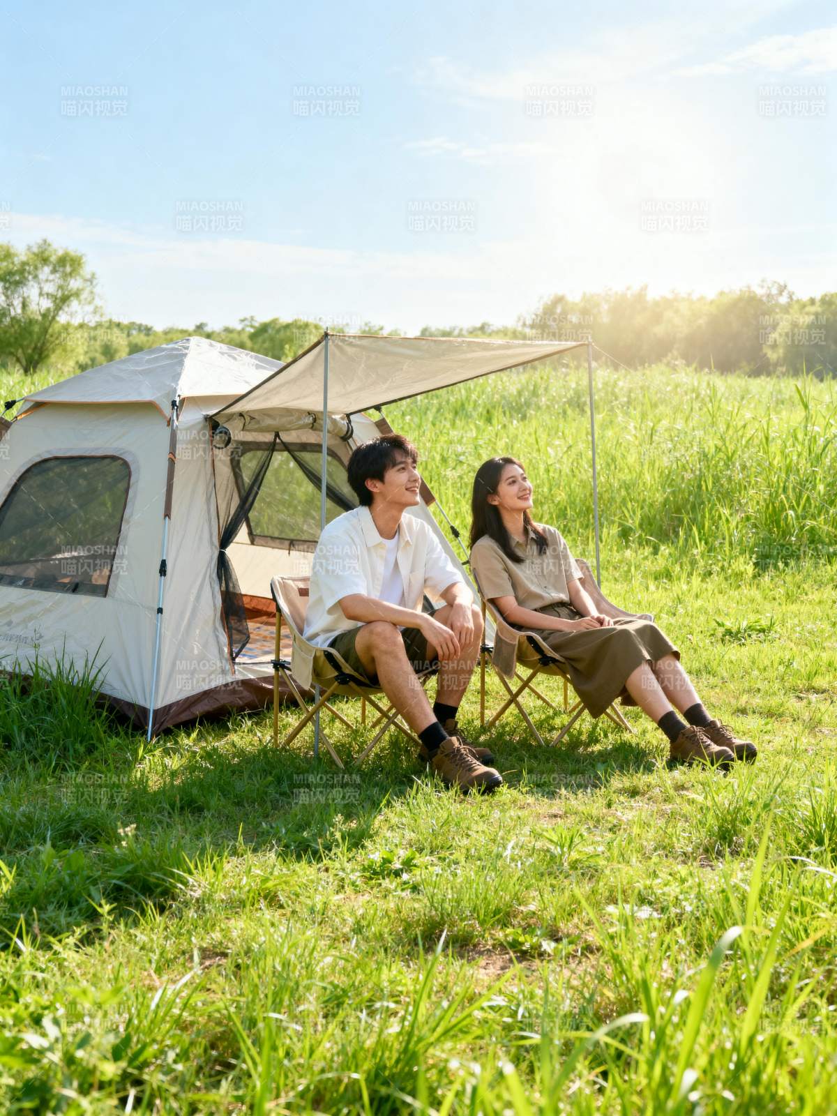 露营时光 惬意自然图片