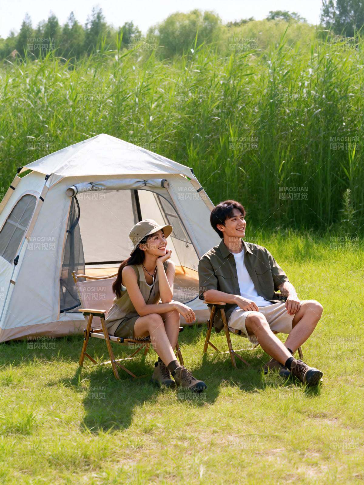 露营时光 惬意自然图片