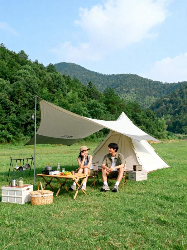 山野露营 惬意时光图片