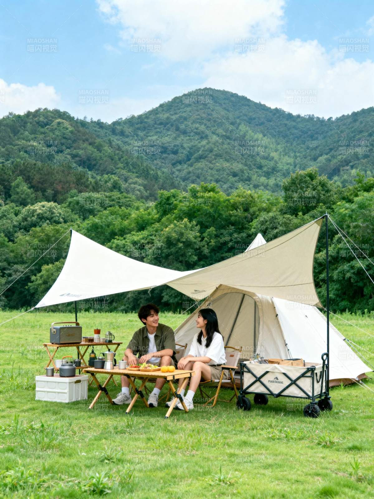 山野露营 惬意时光图片