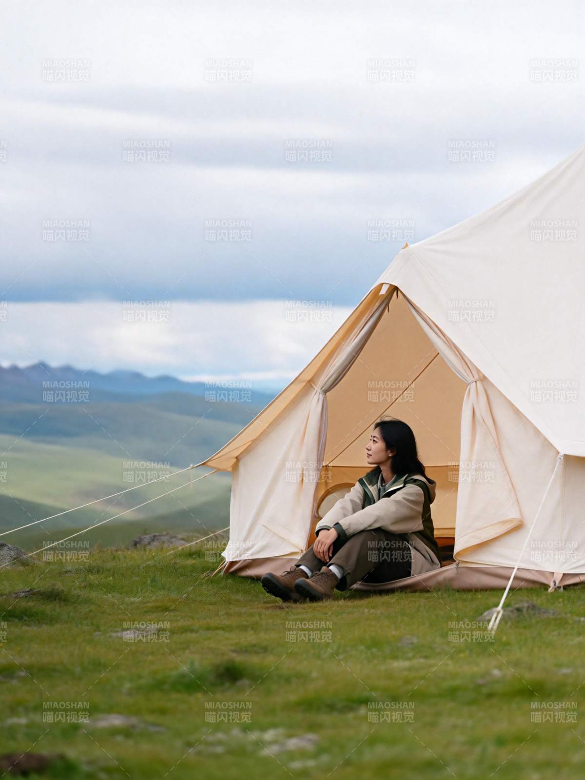 草原上的宁静时光图片